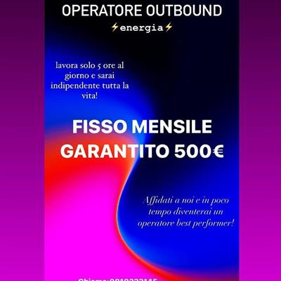 Operatore telefonico outbound fisso garantito