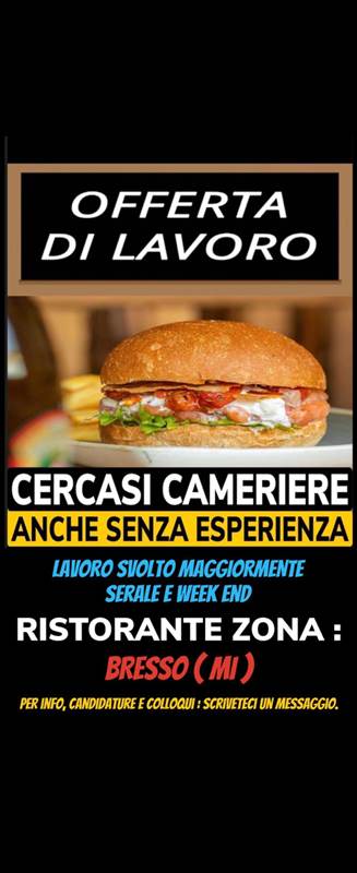 Cameriere di sala ambosessi