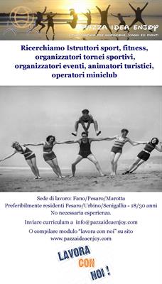 Animazione turistica, istruttori sport