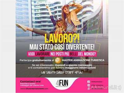 Animatori turistici cercasi