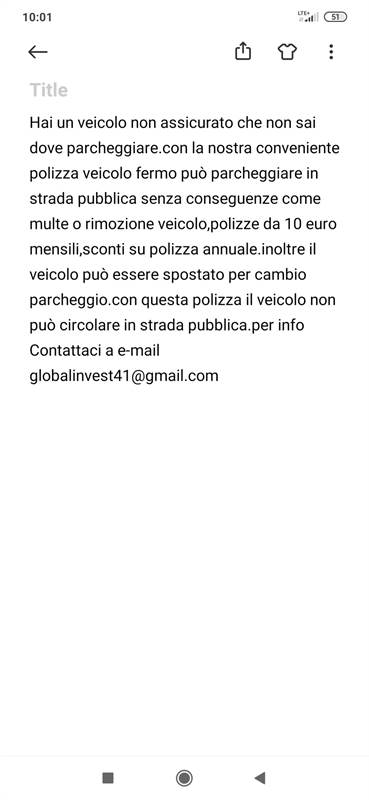 Assicurazione veicolo fermo