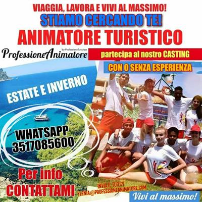 Animatori Settore Turismo Anche Senza Esperienza