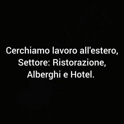 Alberghiero, ristorazione